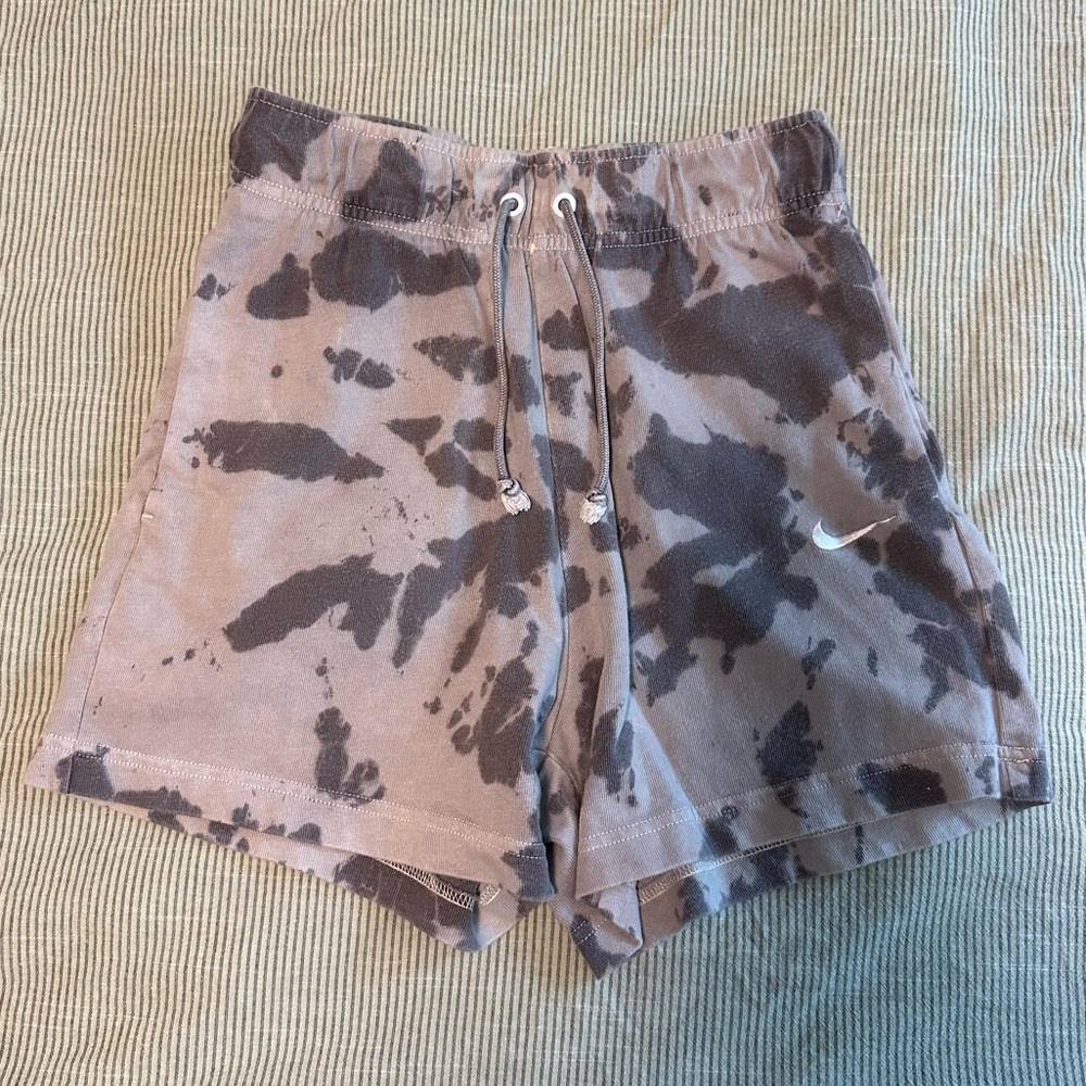 Nike High Waisted Tie Dye Soft Sweat Shorts XS